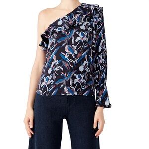 NWT Tanya Taylor Cutwork Floral Silk Orla Top